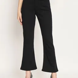 AngelFab Women Jean Bootcut High-Rise Stretchable Jeans-image-32