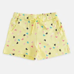 Pantaloons Junior Girls Yellow Printed Shorts-picture-13