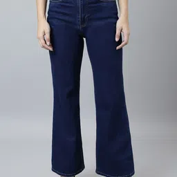 GUTI Women Flared Clean Look High-Rise Bootcut Stretchable Jeans-picture-23