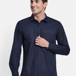 METTLE Men Navy Blue Casual Shirt-picture-8