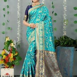 Sadika Woven Design Zari Kanjeevaram Saree-picture-42