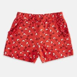 Pantaloons Junior Girls Red Printed Shorts-picture-30