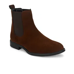 Hirels Men Round Toe Suede Chelsea Boots-picture-41