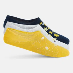 Honey by Pantaloons Women Pack Of 3 Patterned Shoe Liner Socks-picture-16