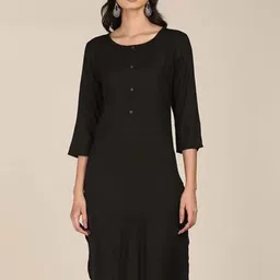 BCZ Style Round Neck Three-Quarter Sleeves Kurta-image-61