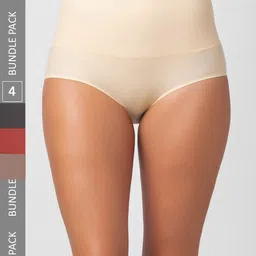 FashionRack Women Pack Of 4 Assorted Hipster Briefs-picture-2