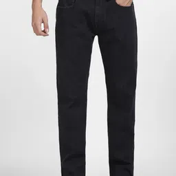 Jack & Jones Men Black Dark Shaded Bootcut Cotton Jeans-picture-31