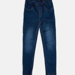 Pantaloons Junior Girls Blue Light Fade Jeans-picture-25