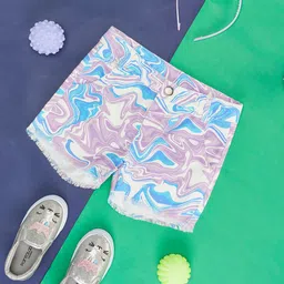 Pantaloons Junior Girls Abstract Printed Shorts-image-78