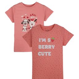 Gini and Jony Girls Pack Of 2 Graphic Printed Cotton T-shirt-picture-13