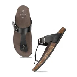 El Paso Men Black Thong Flip-Flops image 2