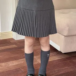 LULU & SKY A-Line Pleated Above Knee Skirt-picture-19