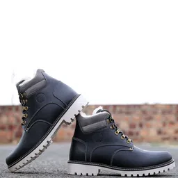 bacca bucci Men Leather Hiking Boots-picture-29