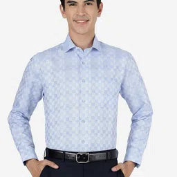 Greenfibre Checked Cotton Formal Shirt-picture-34