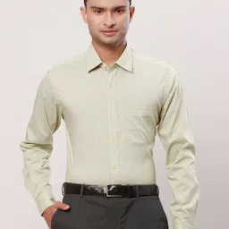 Raymond Self Design Slim-Fit Cotton Formal Shirt-image-8