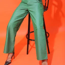 Tokyo Talkies Women Green Dad Fit Clean look Jeans-image-30