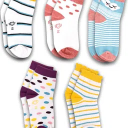 Dollar Socks Kids Pack Of 5 Assorted Ankle-Length Socks-picture-21