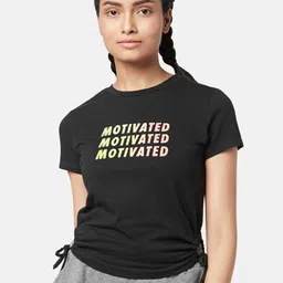 Ajile by Pantaloons Cotton Typography Printed Short Sleeve Top-picture-10