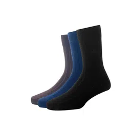 Louis Philippe Men Pack of 3 Cotton Calf Length Socks-image-75