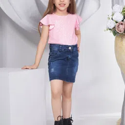 Peppermint Girls Pure Cotton Pencil Midi Skirt-picture-15