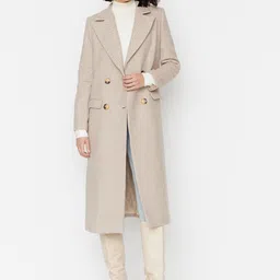 Trendyol Double Breasted Notched Lapel Longline Overcoat-picture-24