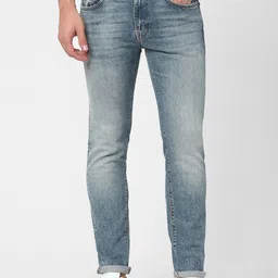 SELECTED Men Blue Slim Fit Heavy Fade Jeans-picture-39