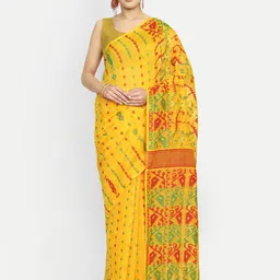 SPRISH Woven Design Art Silk Jamdani Saree-picture-14