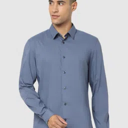 Celio Men Blue Classic Casual long sleeve collar  Shirt-picture-16