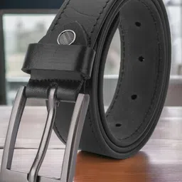 The Roadster Lifestyle Co. Men Textured Tang Closure Belt-picture-19