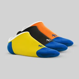 TalkingSox Pack Of 3 Color-Blocked Shoe Liners Socks-image-67