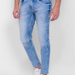 Being Human Men Blue Regular Fit Heavy Fade Jeans-picture-38