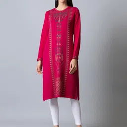 KEIKO Women Ethnic Motifs Printed Jacquard Acrylic Kurta-picture-19