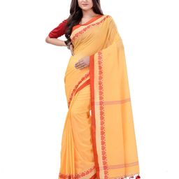 DESH BIDESH Bengali Pure Cotton Handloom Taant Saree-picture-9