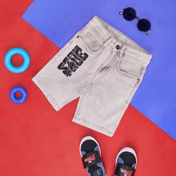 Pantaloons Junior Boys Typography Printed Mid Rise Cotton Shorts-picture-23