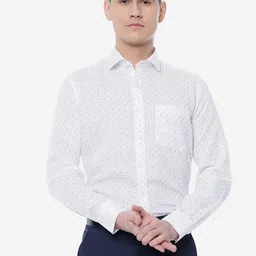 JADE BLUE Men Printed Regular Fit Formal Shirt-picture-34