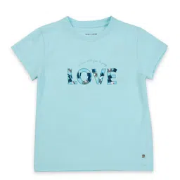 Gini and Jony Girls Typography Printed Pure Cotton T-shirt-picture-56
