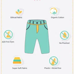 M&H Juniors Boys Blue Solid Joggers image 3