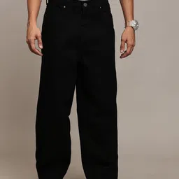 The Roadster Lifestyle Co. Men Relaxed-Fit Pure Cotton No Fade Jeans-image-9