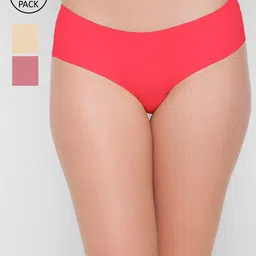 FashionRack Women Pack Of 3 Assorted Solid Hipster Briefs-picture-16