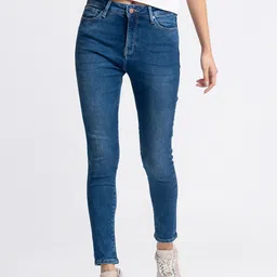 SPYKAR Women Blue Slim Fit Light Fade Jeans-image-2