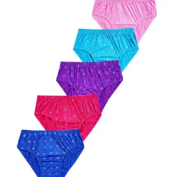 YELLOWDELIGHT Girls Pack Of 5 Printed Cotton Hipster Briefs YD 631 Breeze (g) panties 11--picture-45