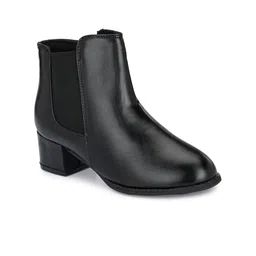 Eego Italy Men Black Solid High-Top Chelsea Boots image 5