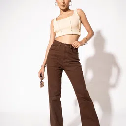 Off Duty India Women Bootcut High-Rise Jeans image 1