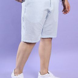 Instafab Plus Plus Size Self Design Regular Fit Mid-Rise Cotton Regular Shorts-picture-29