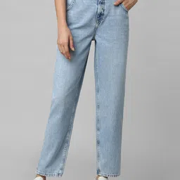 ONLY Women Straight Fit Cotton High-Rise Jeans-image-80
