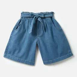 United Colors of Benetton Kids Girls High-Rise Denim Shorts-picture-47