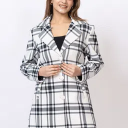 GEE 5 Checked Single-Breasted Overcoat-image-28