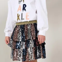 Angel & Rocket Girls Embellished Tiered Skirts-picture-45