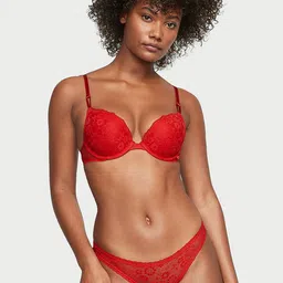 Victoria's Secret The Lacie Lace Self-Design Low-Rise Bikini Briefs-image-70