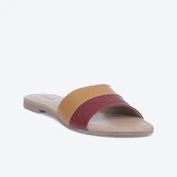 Biba Women Mustard Embellished Open Toe Flats-picture-17